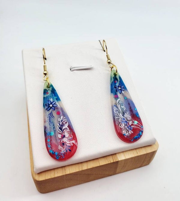 Boucles " Chics tons bleus "