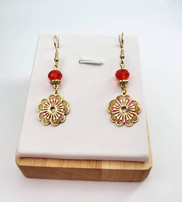 Boucles " Petites fleurs "
