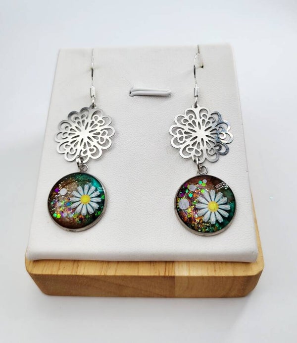 Boucles " Douces fleurs "