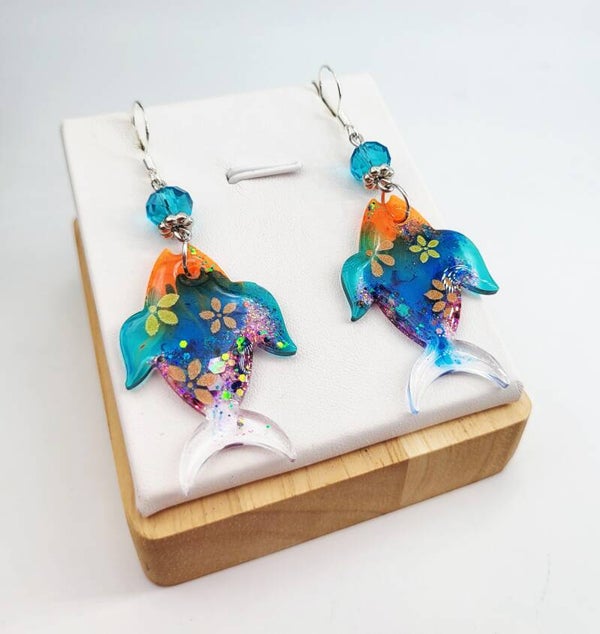 Boucles " Élégants petits poissons "