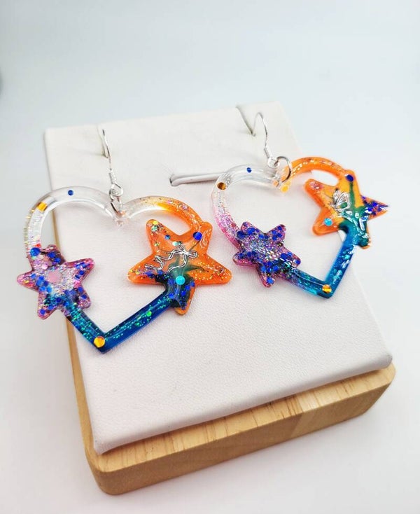 Boucles " Amour étoile"