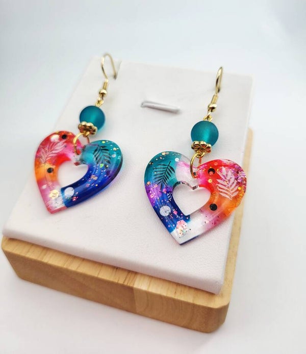 Boucles " Cœurs romantiques "