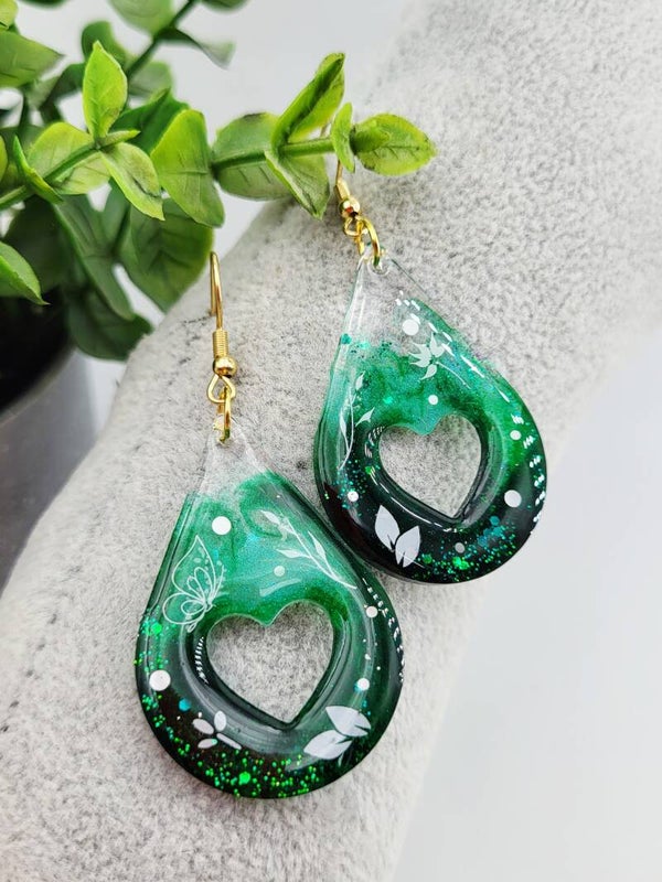 Boucles " Gouttes Cœurs "