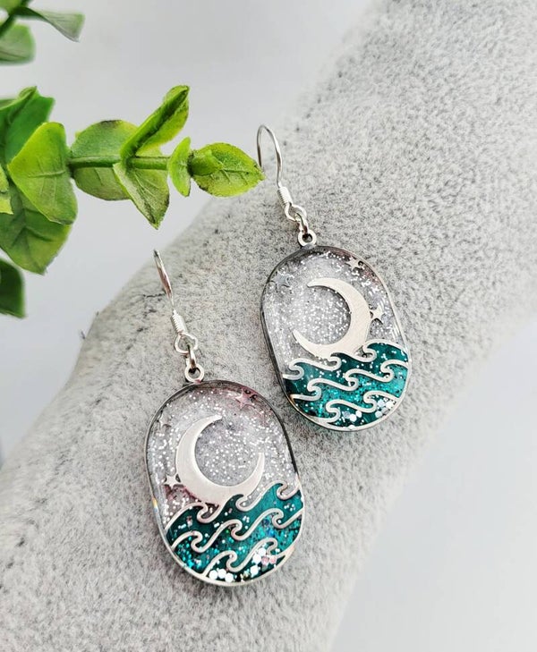 Boucles " Vagues au crépuscule "