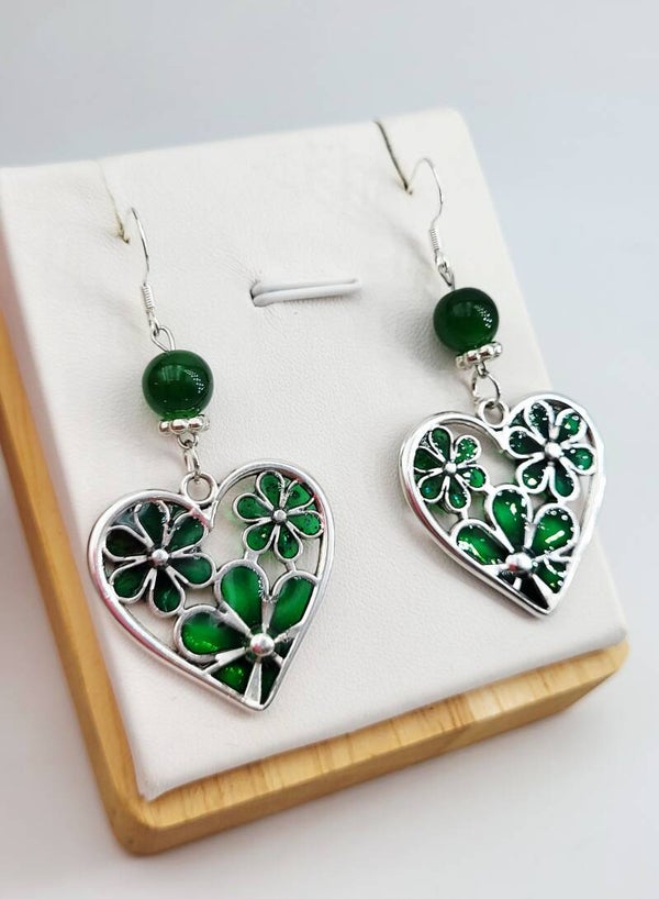 Boucles " Cœurs fleuris "