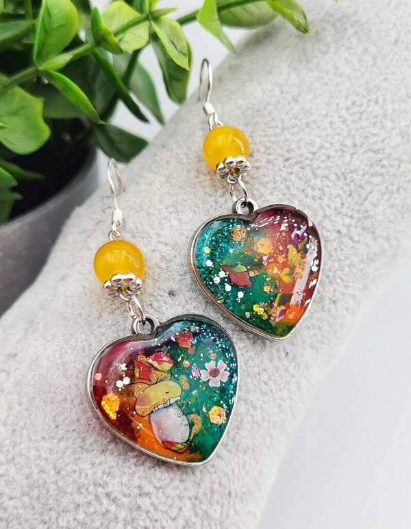Boucles " Cœurs d'automne "