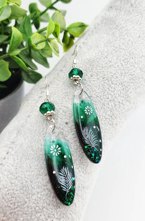 Boucles " Feuilles Chics "