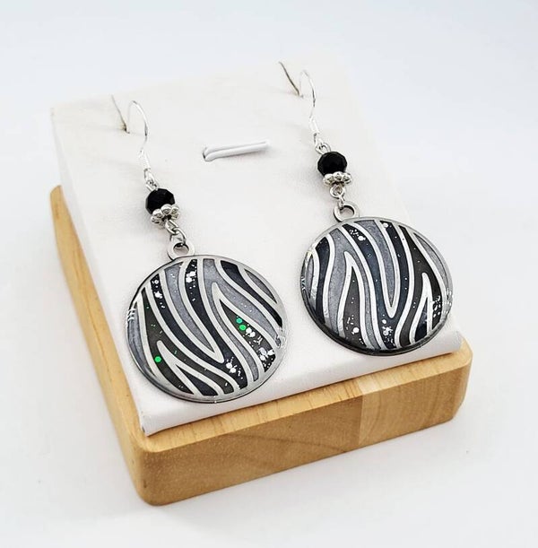 Boucles " Vagues argentées "