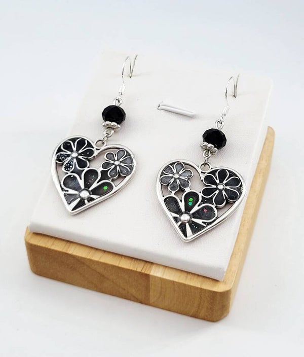 Boucles " Cœurs fleuris