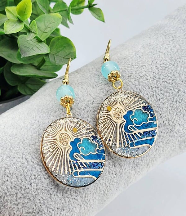 Boucles " Coucher de soleil "