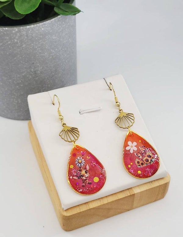 Boucles " Girafes "