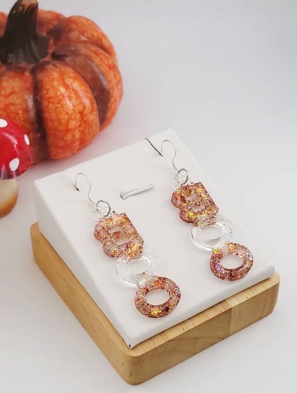 Boucles " BOO Halloween"