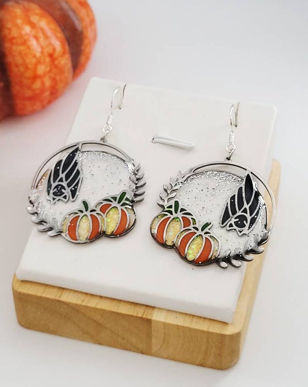 Boucles " Citrouilles Halloween "