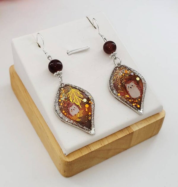 Boucles " Hérissons en promenade "