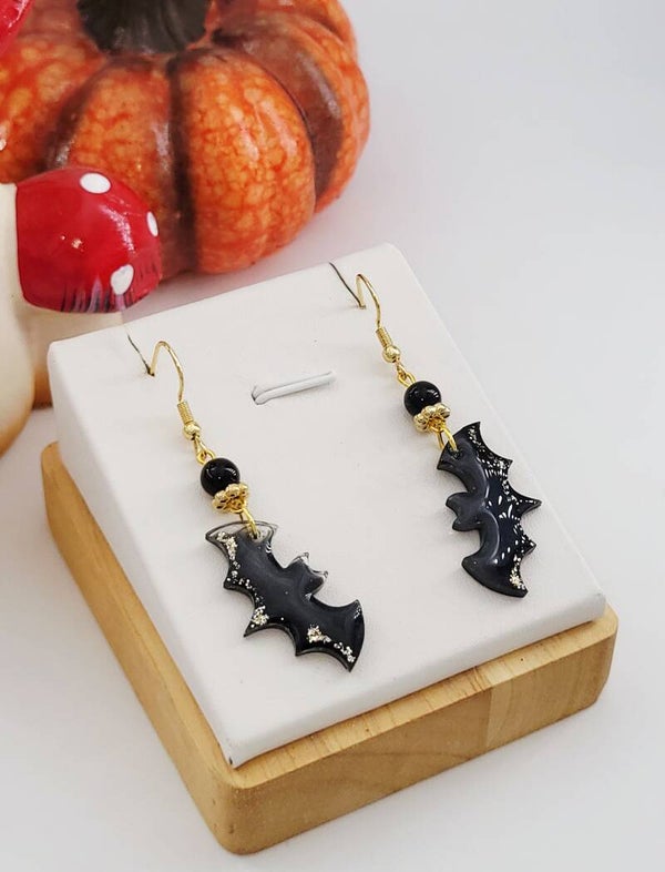 Boucles " Chauve-souris dorée "