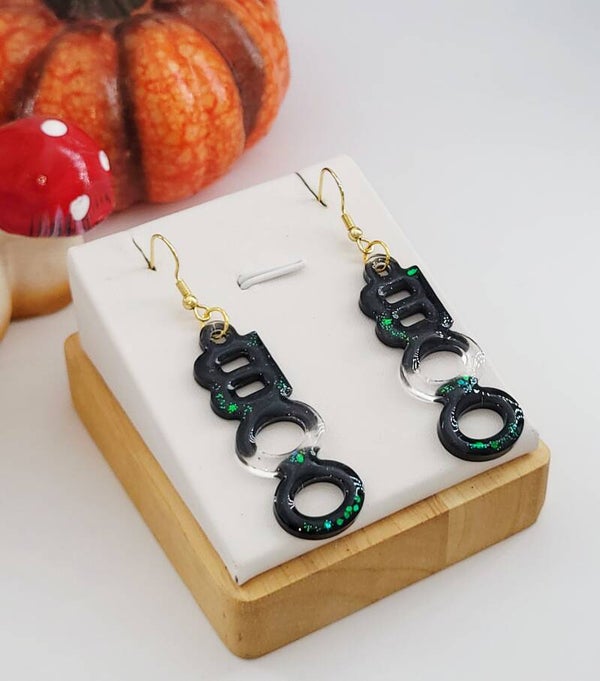 Boucles " BOO dorée "