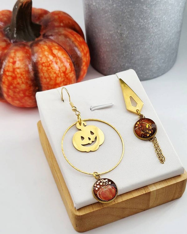 Boucles " Petites Citrouilles "