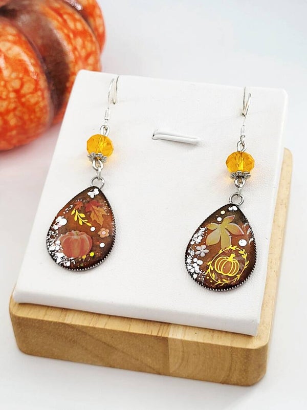 Boucles " Citrouilles d'automne "