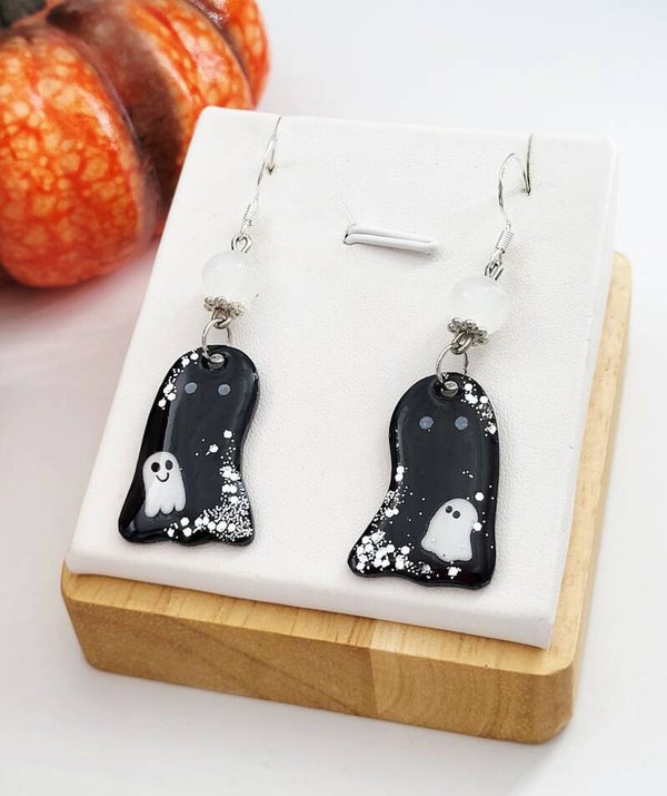 Boucles " Fantômes mignons noirs"