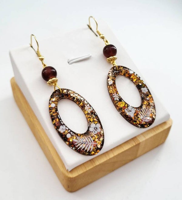 Boucles " Fleurs blanches "