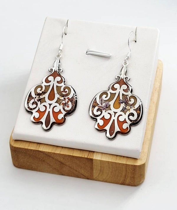 Boucles " Élégance d'automne fleurie "