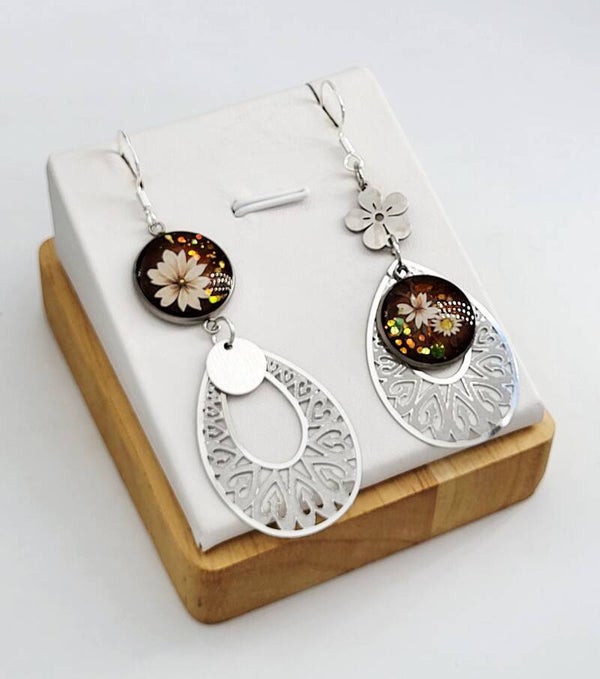 Boucles " Fleurs d'automne "