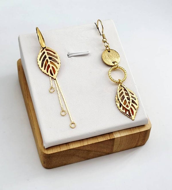 Boucles " Feuilles asymétriques "