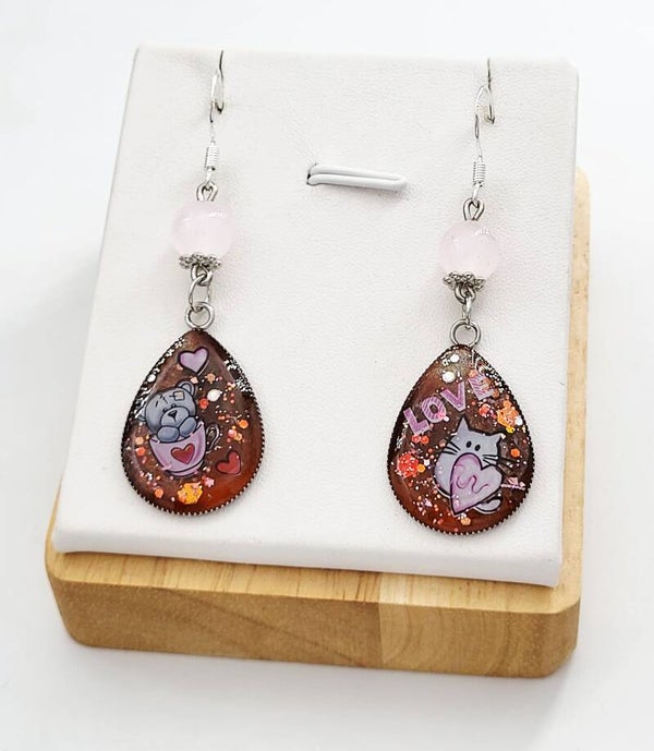 Boucles " Chats love "