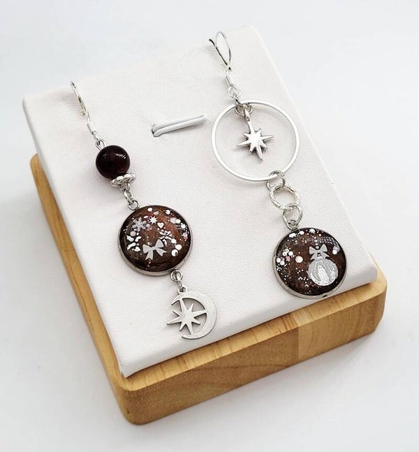 Boucles " Étoiles de Noël "