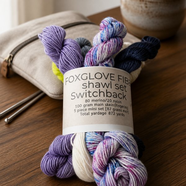 Switchback shawl kit