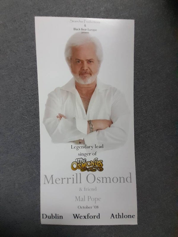Merrill Osmond flyer