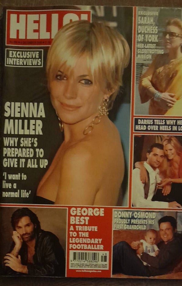 Hello magazine with Donny