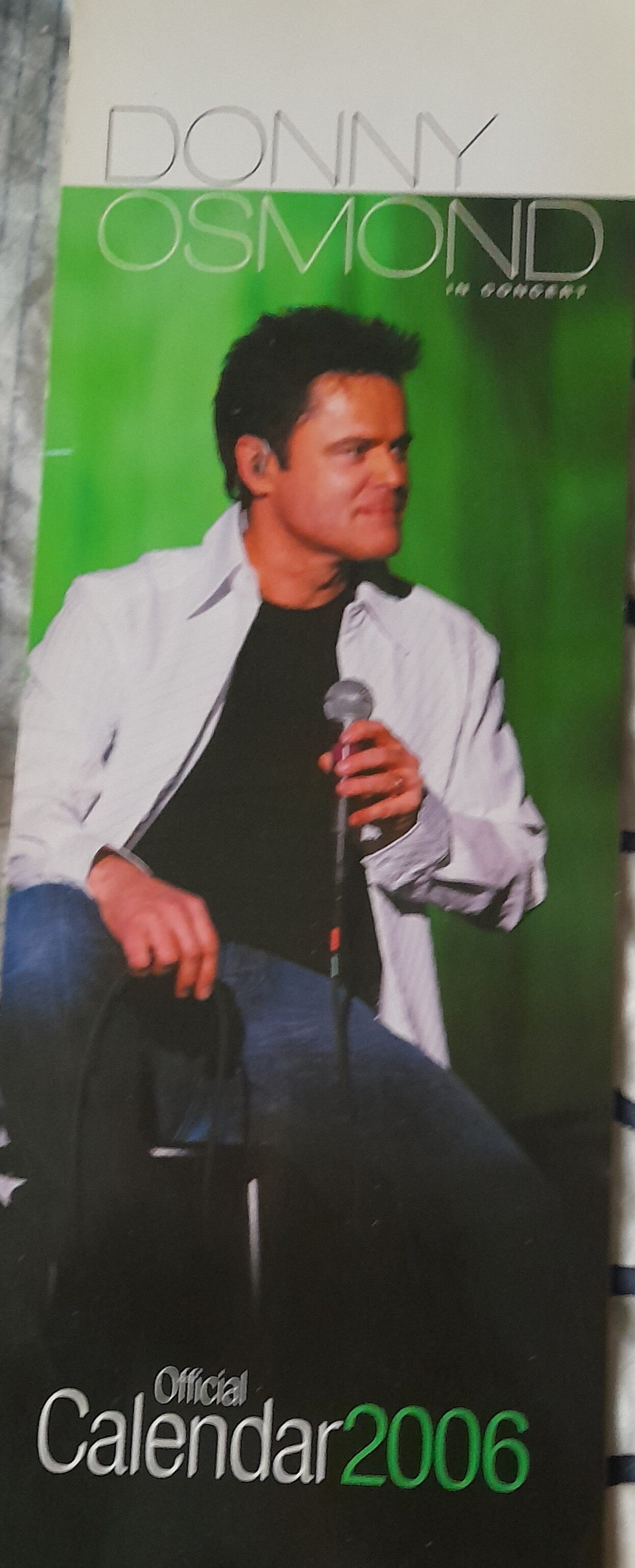Donny Osmond 2006 calendar