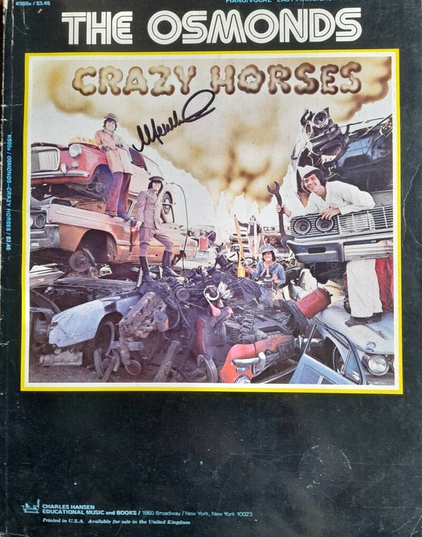 Crazy horses musicbook, signed
