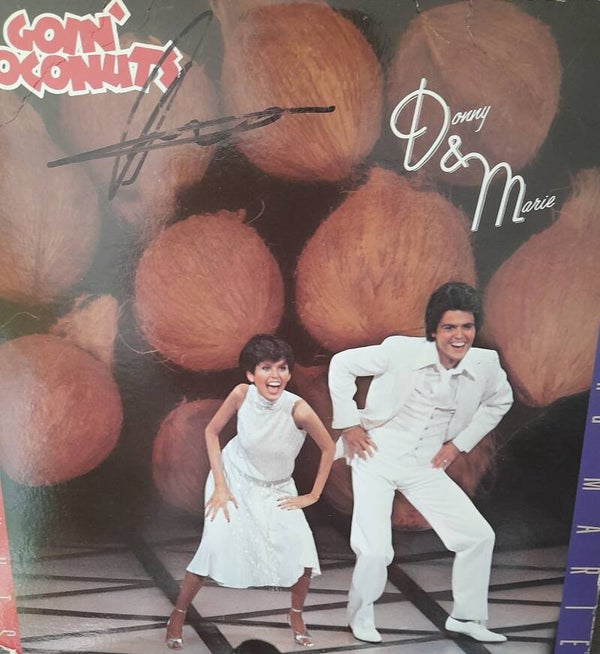 Donny & Marie , goin'  Coconuts signed