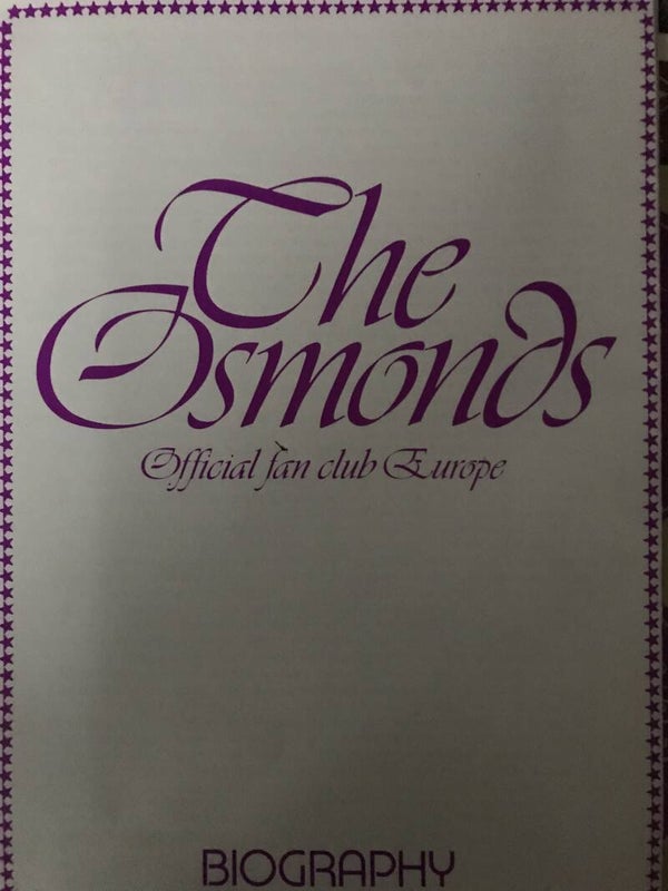 The Osmonds biography brochure