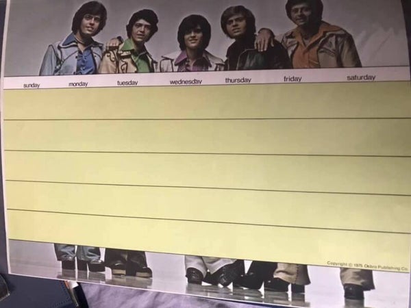 Sheet calendar Osmonds