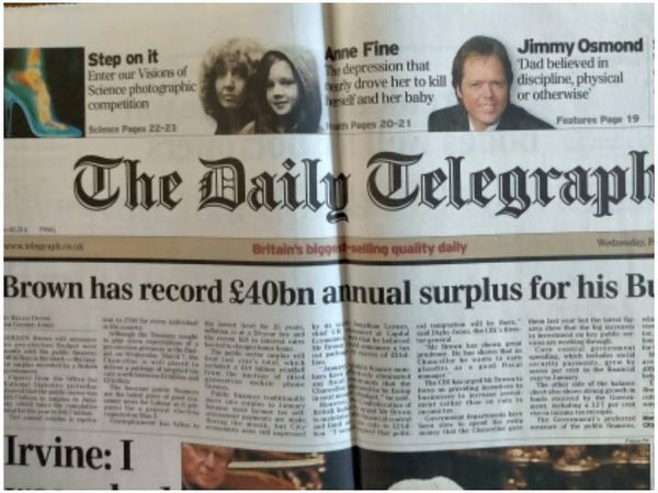 Newspaper article Jimmy