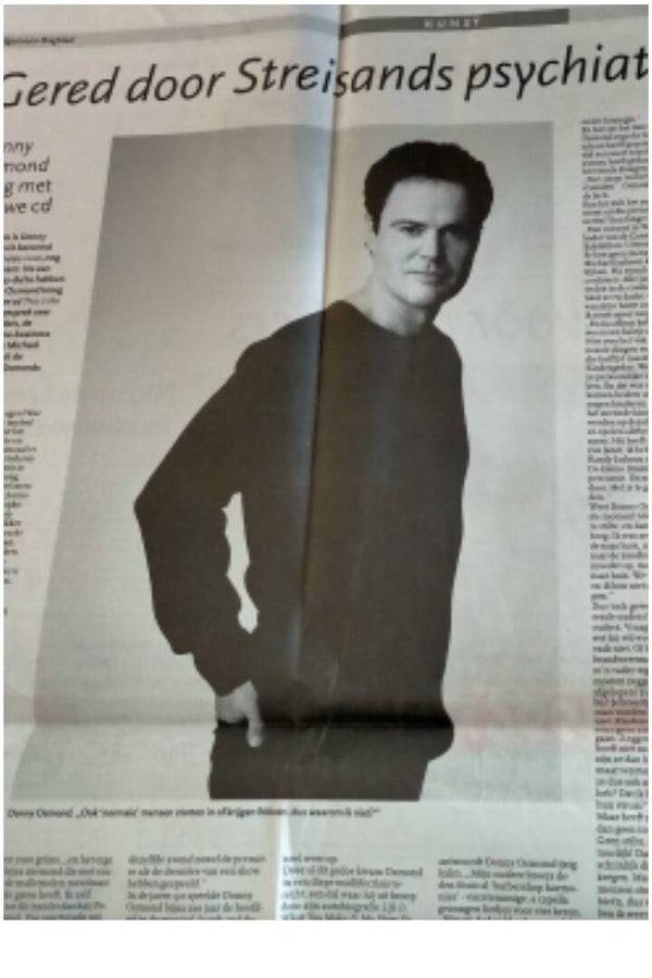 Donny Osmond newspaper article