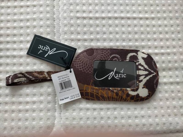 Marie Osmond lugguage tag