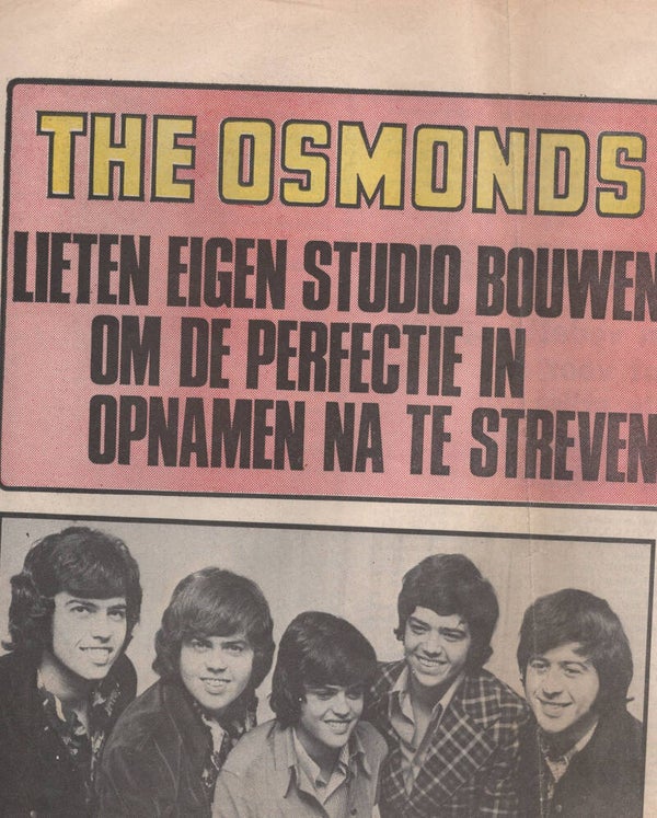 newspaper article Osmonds