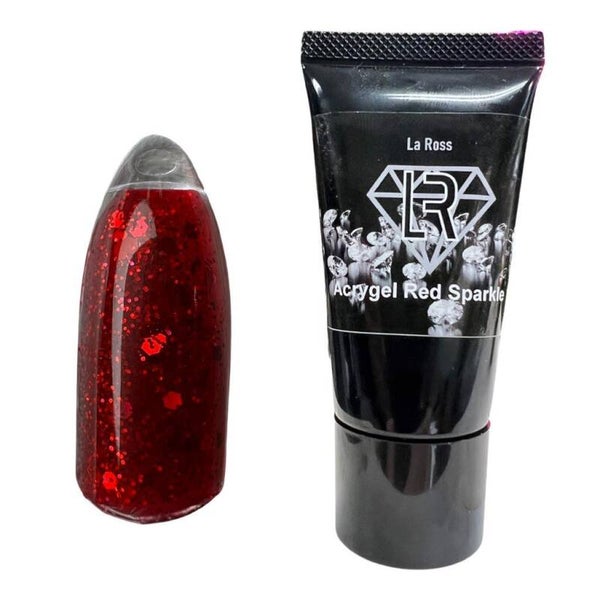 Acryl gel Red Sparkle 30gr