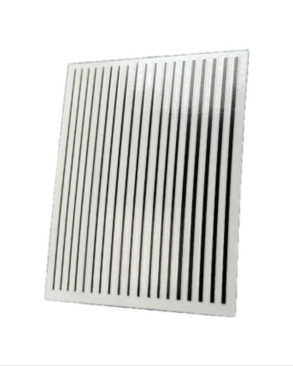 Stickervel zwarte lijnen