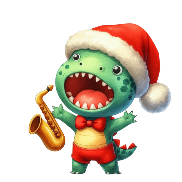christmas dinosaur
