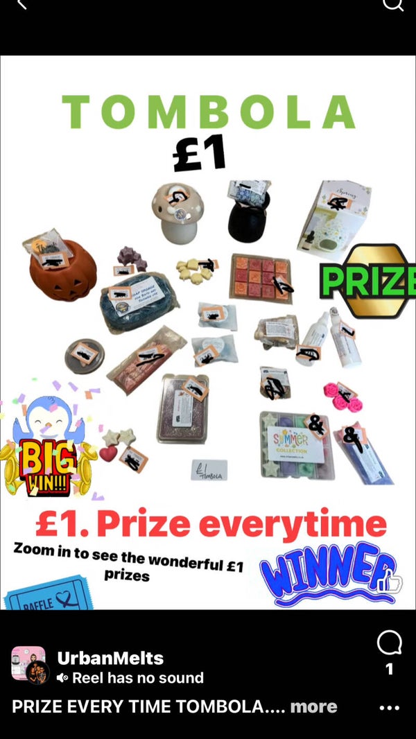 Tombola entry x 1.