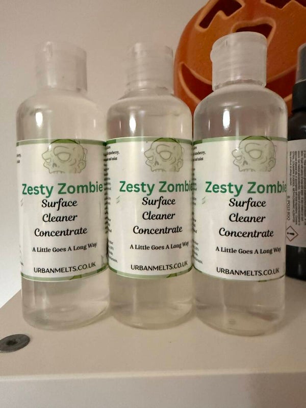 Disinfecting Surface cleaner.  Zesty zombie