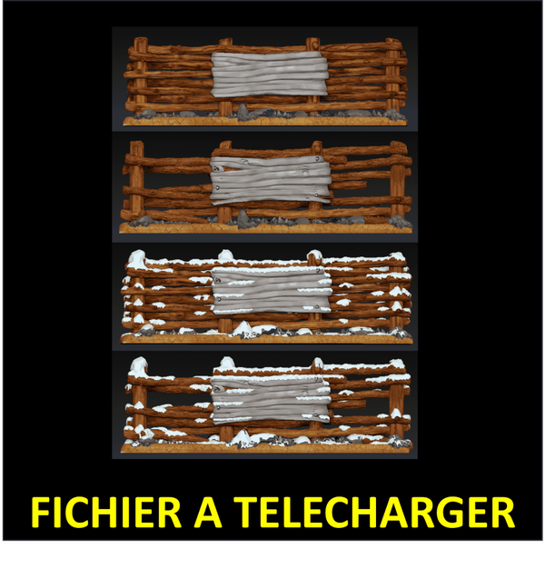 Pack 1 Panneaux Bois Entrelacés