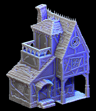 Maison du guérisseur endommagée