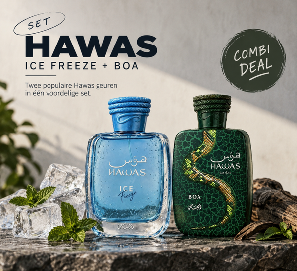 Hawas Ice Freeze & Hawas Boa – NEW RELEASE Duo Deal | Rasasisamples / decants