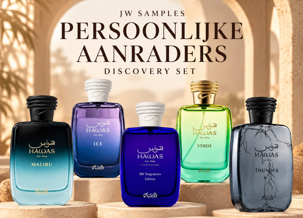 Rasasi Hawas Discovery Set: Persoonlijke Aanraders | Parfum Samples / Decants